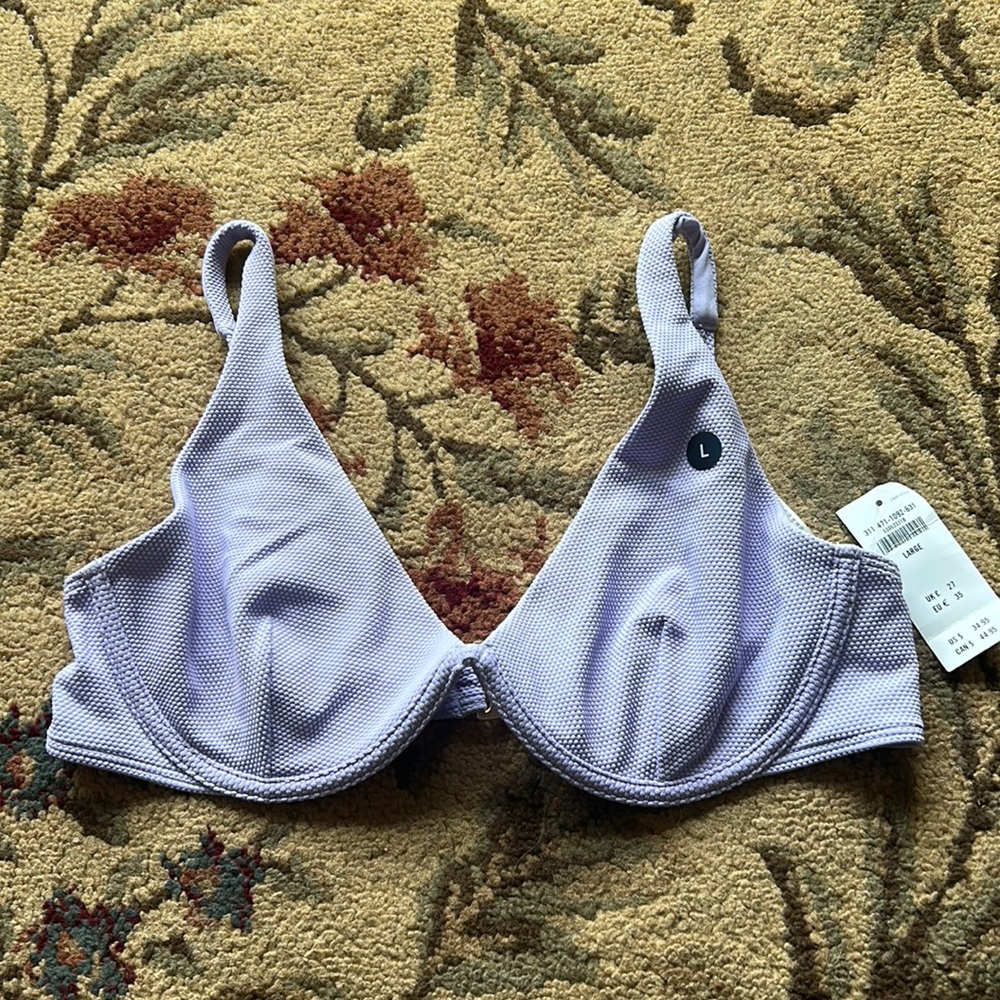 Hollister Pique Unlined Underwire Bikini Top